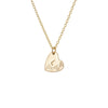 Gold heart initial pendant - Lulu + Belle Jewellery