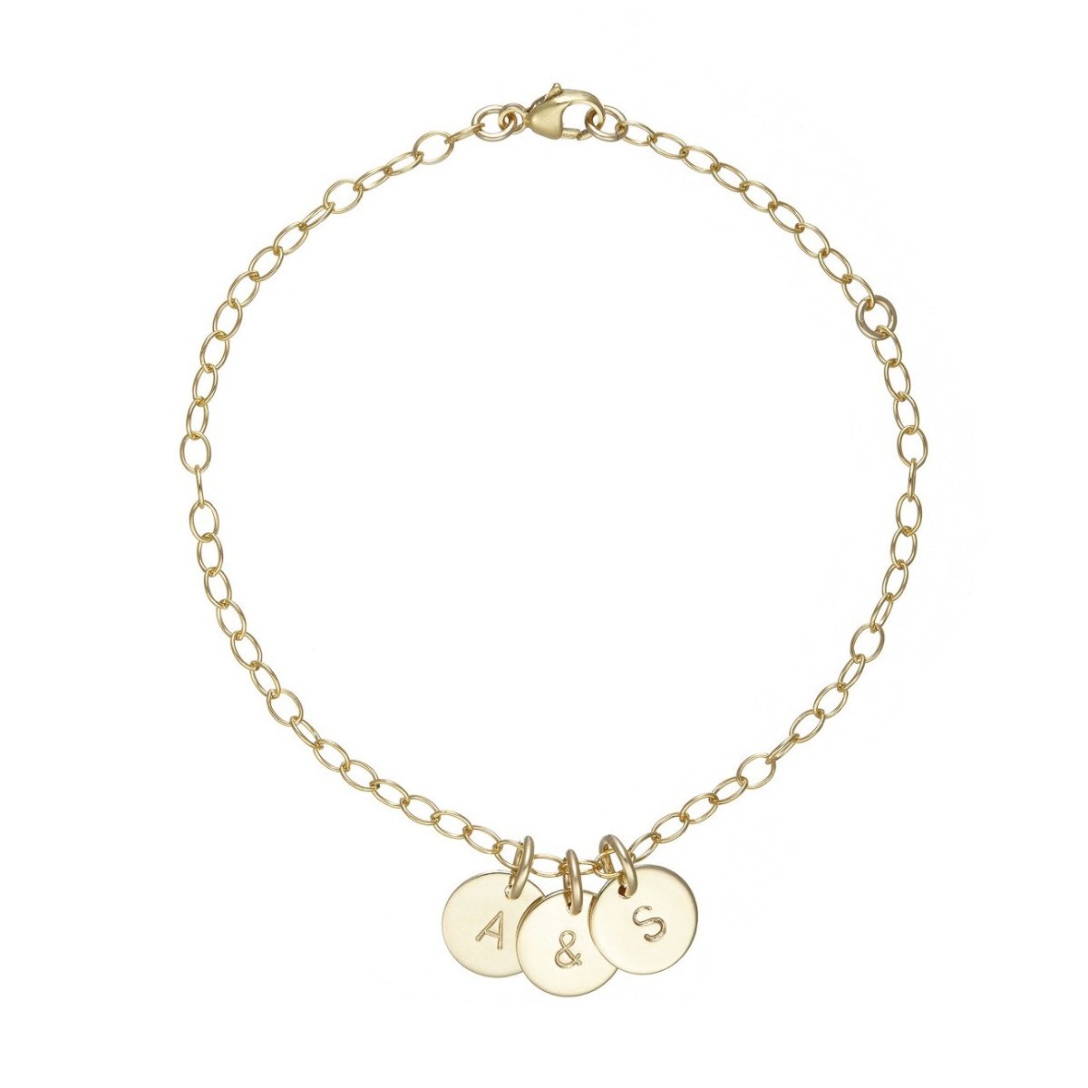 Gold Initial Bracelet - Lulu + Belle Jewellery