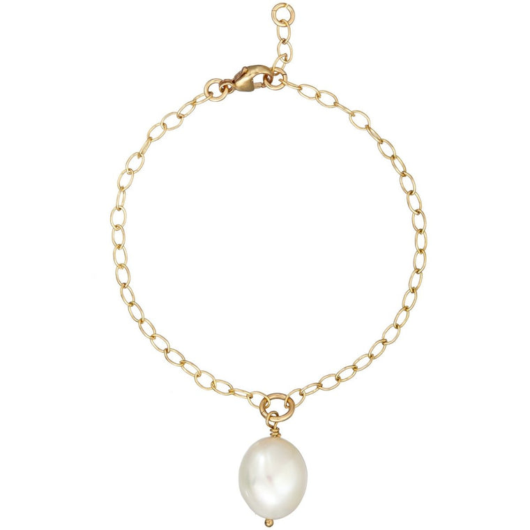 Gold or Silver Baroque Pearl Bracelet - Lulu + Belle Jewellery