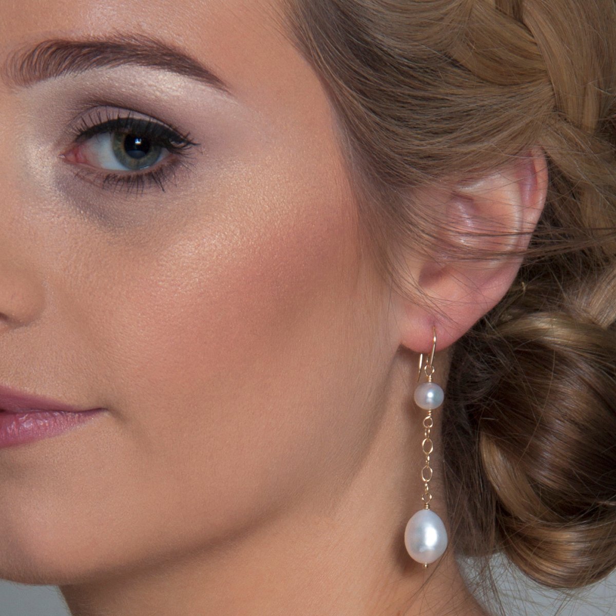 Gold or Silver Baroque Pearl Earrings - Lulu + Belle Jewellery