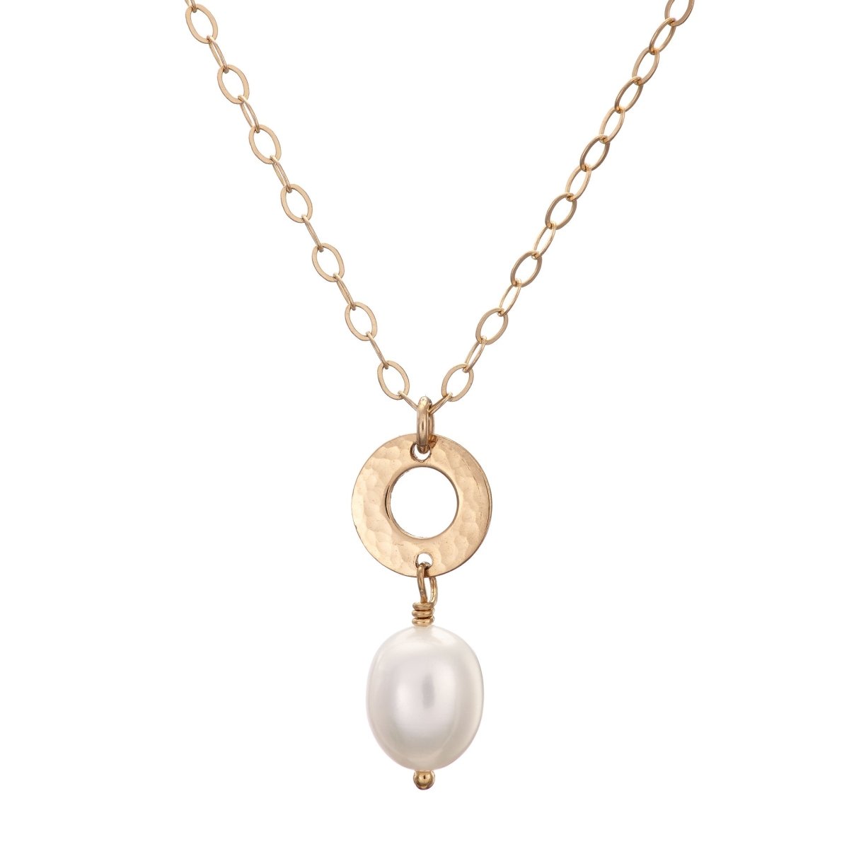Gold or Silver Drop Pearl Pendant - Lulu + Belle Jewellery