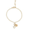 Gold or Silver Pearl and Initial Bracelet - Lulu + Belle Jewellery