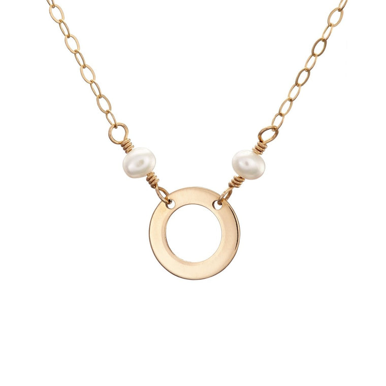 Gold or Silver Pearl Karma Necklace - Lulu + Belle Jewellery