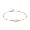 Gold oval initial bracelet - Lulu + Belle Jewellery