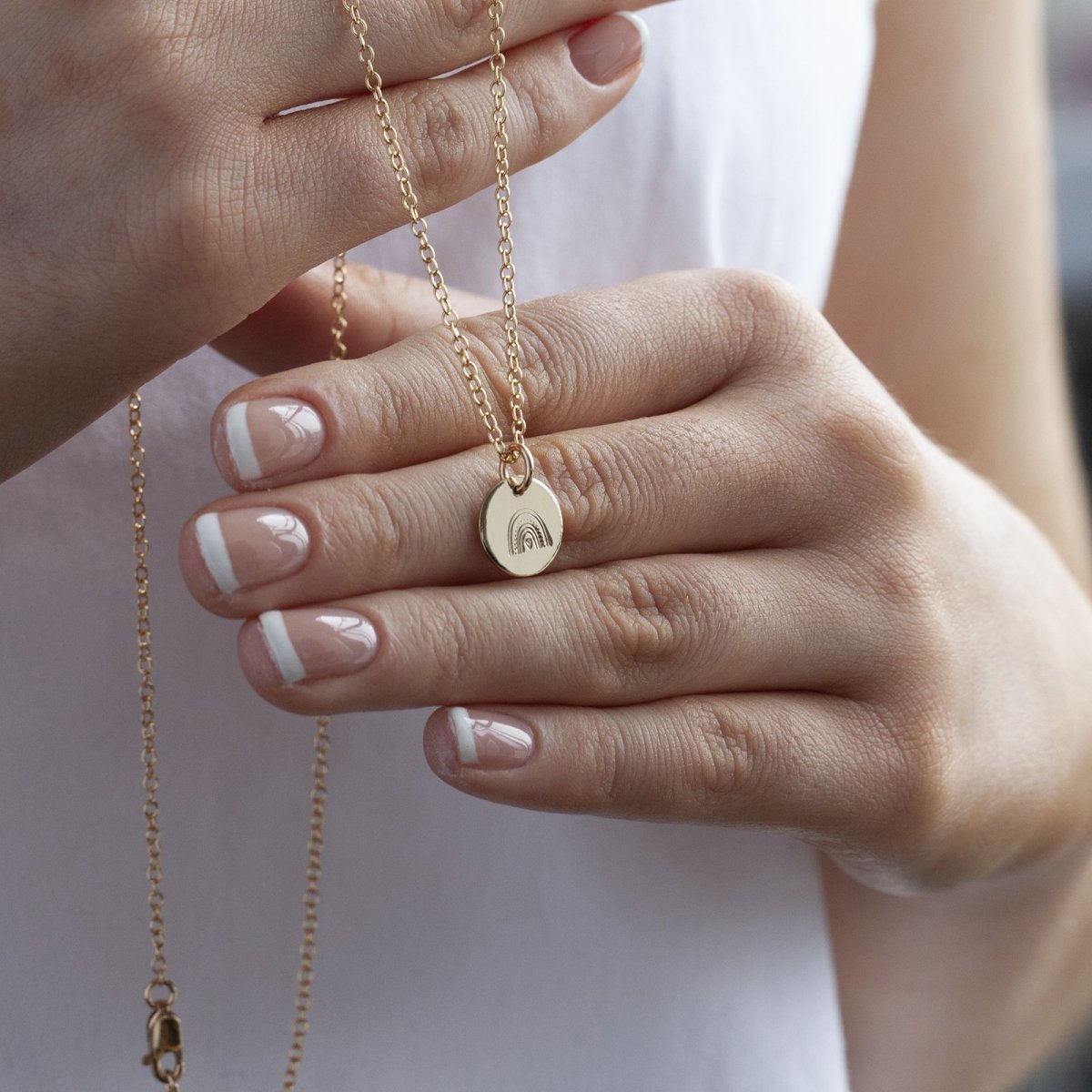 Gold rainbow necklace - Lulu + Belle Jewellery