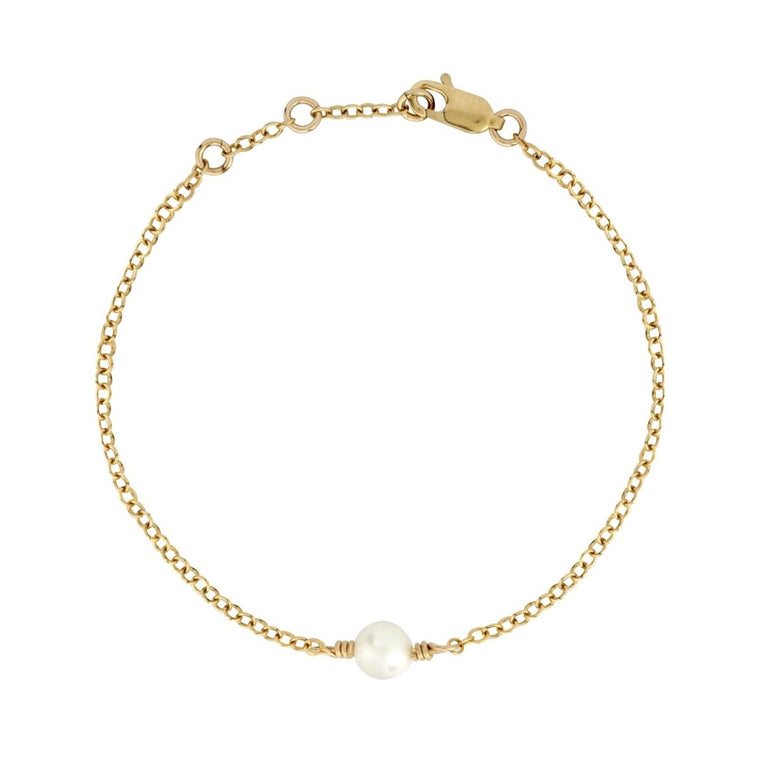 GRACE Floating Freshwater Pearl Bracelet Gold - Lulu + Belle Jewellery