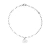 Heart initial bracelet silver - Lulu + Belle Jewellery