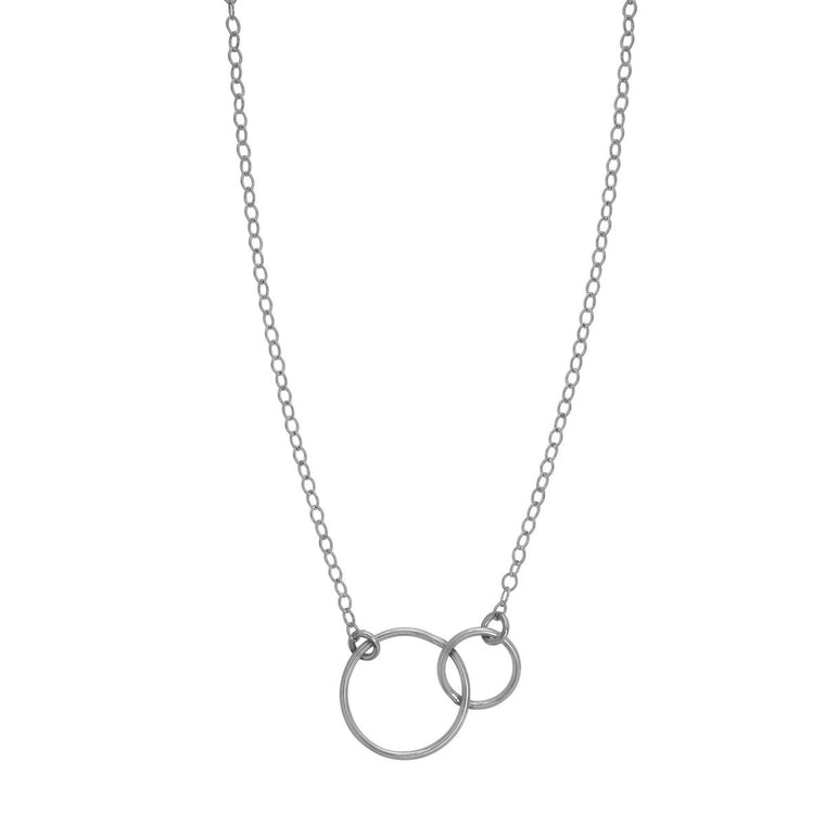 Interlocking Circles Necklace Silver - Lulu + Belle Jewellery
