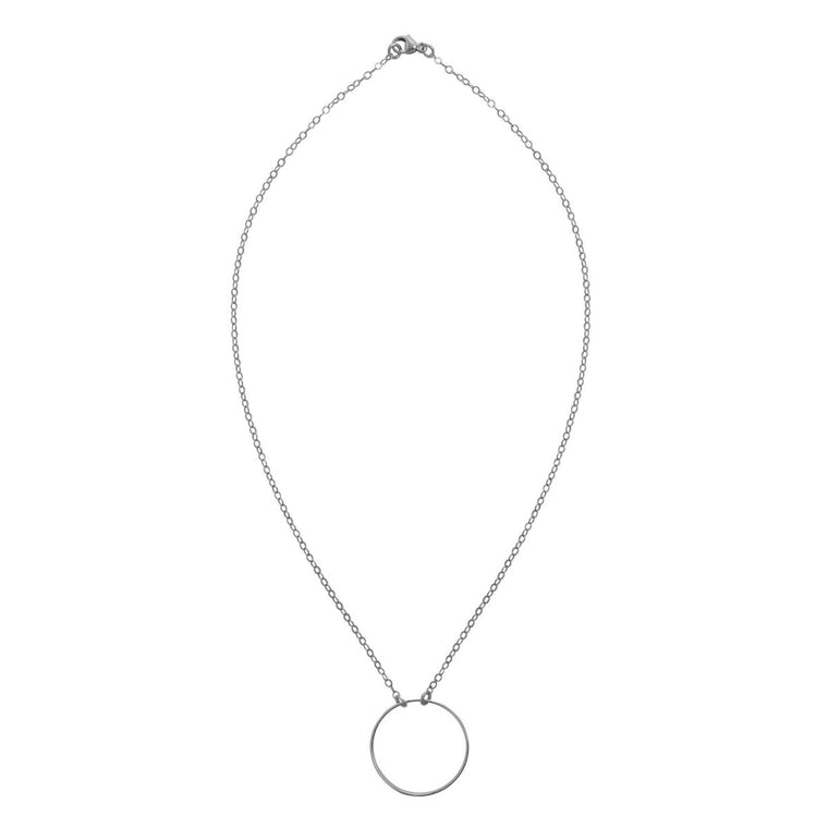 Large Silver Karma Necklace - Lulu + Belle Jewellery