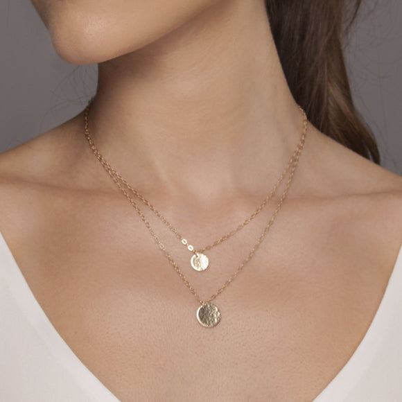Layered Gold Initial Necklace Set - Lulu + Belle Jewellery