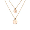 Layered Gold Initial Necklace Set - Lulu + Belle Jewellery