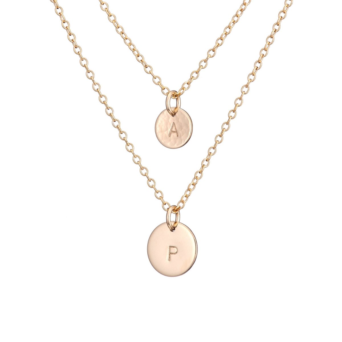 Layered Gold Initial Necklace Set - Lulu + Belle Jewellery