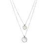 Layered Silver Discs Necklace - Lulu + Belle Jewellery