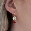 Leafy Birthstone Earrings Gold - Lulu + Belle Jewellery