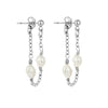 LOLA Keishi Pearl Chain Earrings Gold or Silver - Lulu + Belle Jewellery