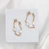 LOLA Keishi Pearl Chain Earrings Gold or Silver - Lulu + Belle Jewellery