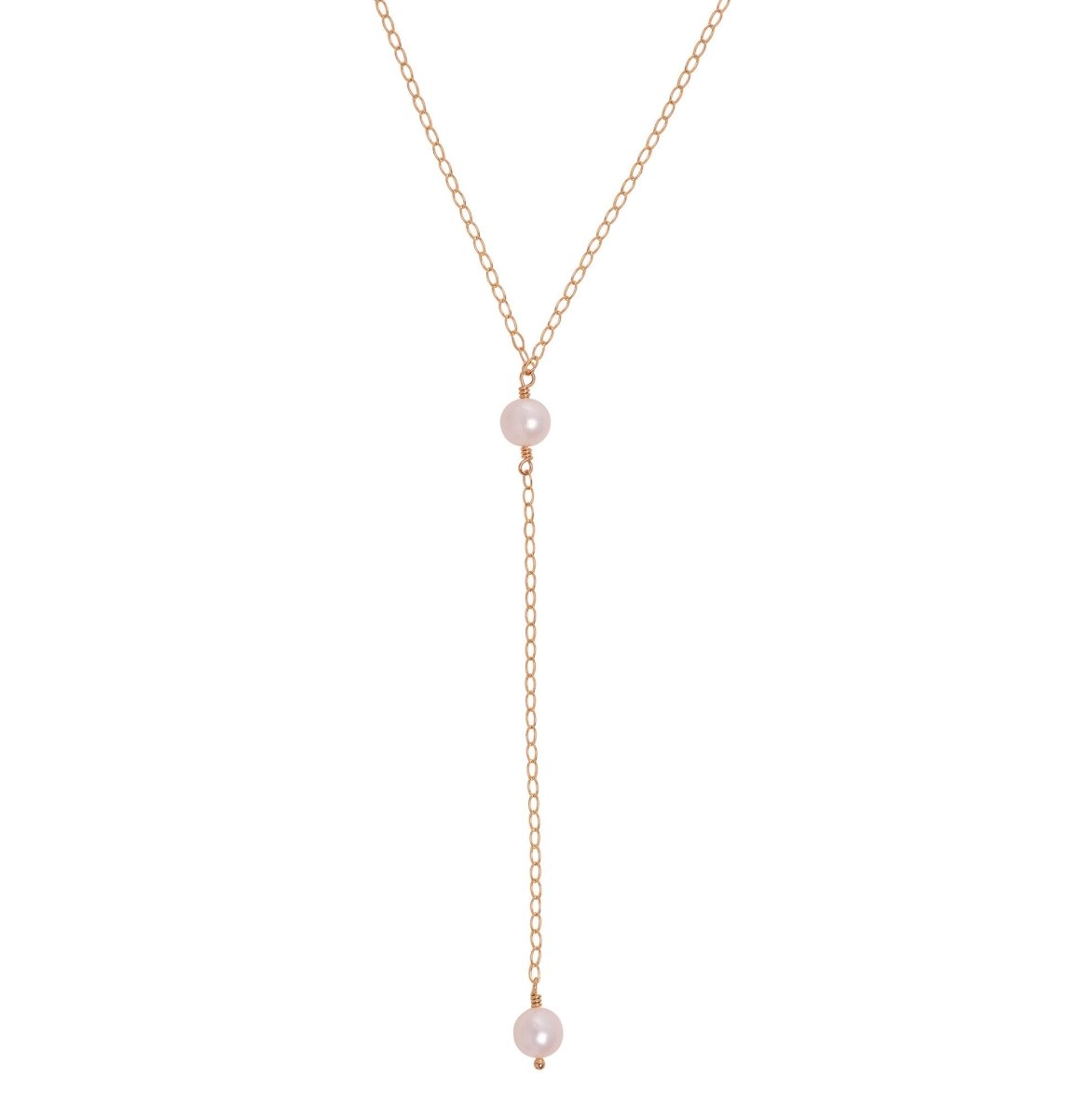 Long Freshwater Pearl Necklace Gold - Lulu + Belle Jewellery