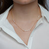LULU Shimmering Stick Pearl Necklace Gold or Silver - Lulu + Belle Jewellery