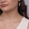 LULU Shimmering Stick Pearl Necklace Gold or Silver - Lulu + Belle Jewellery