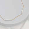 LULU Shimmering Stick Pearl Necklace Gold or Silver - Lulu + Belle Jewellery