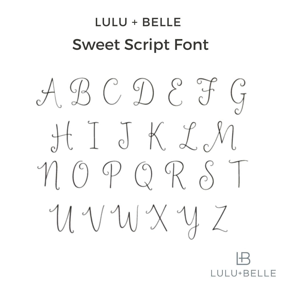 Medium Gold Initial Necklace Script - Lulu + Belle Jewellery