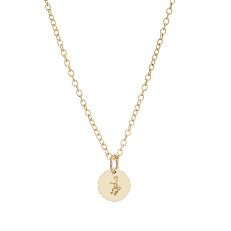 Mini star sign necklace gold - Lulu + Belle Jewellery