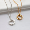 'Our Lives Intertwined' - Interlocking Circles Chain Gold - Lulu + Belle Jewellery