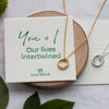 'Our Lives Intertwined' - Interlocking Circles Necklace Silver - Lulu + Belle Jewellery