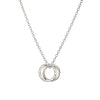 'Our Lives Intertwined' - Interlocking Circles Necklace Silver - Lulu + Belle Jewellery