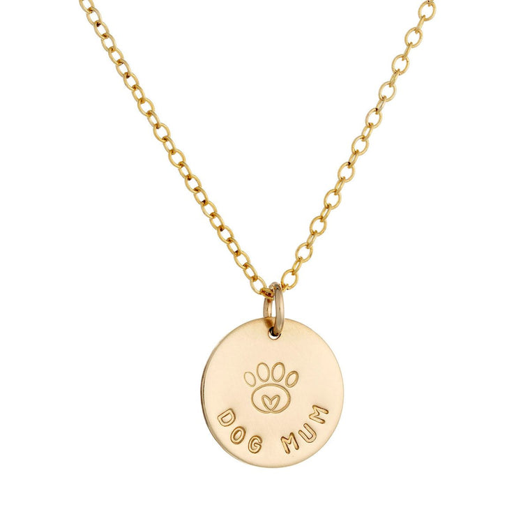 Personalised Paw Necklace Gold or Silver - Lulu + Belle Jewellery
