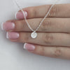 Petite Silver Initial Disc Necklace - Lulu + Belle Jewellery