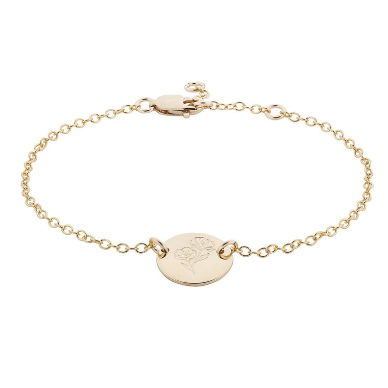 Poppy disc bracelet gold - Lulu + Belle Jewellery