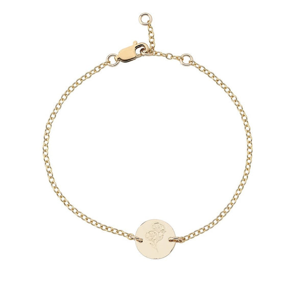 Poppy disc bracelet gold - Lulu + Belle Jewellery