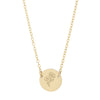 Poppy flower necklace in gold - Lulu + Belle Jewellery