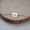 Rose disc bracelet gold - Lulu + Belle Jewellery