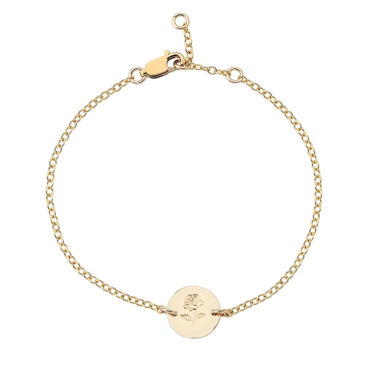 Rose disc bracelet gold - Lulu + Belle Jewellery