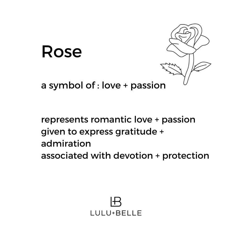 Rose initial necklace gold - Lulu + Belle Jewellery