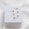SARA Dainty Pearl Drop Earrings Gold or Silver - Lulu + Belle Jewellery