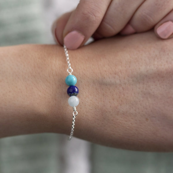Silver Birthstone Bracelet - Lulu + Belle Jewellery