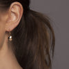Silver Dome Drop Earrings - Lulu + Belle Jewellery