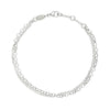 Silver Double Chain Bracelet - Lulu + Belle Jewellery