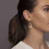 Silver Karma Drop Earrings - Lulu + Belle Jewellery