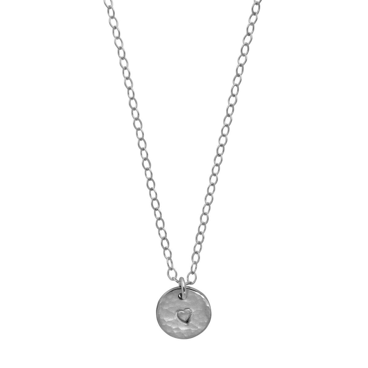 Silver Layered Necklace with Disc and Karma - Lulu + Belle Jewellery