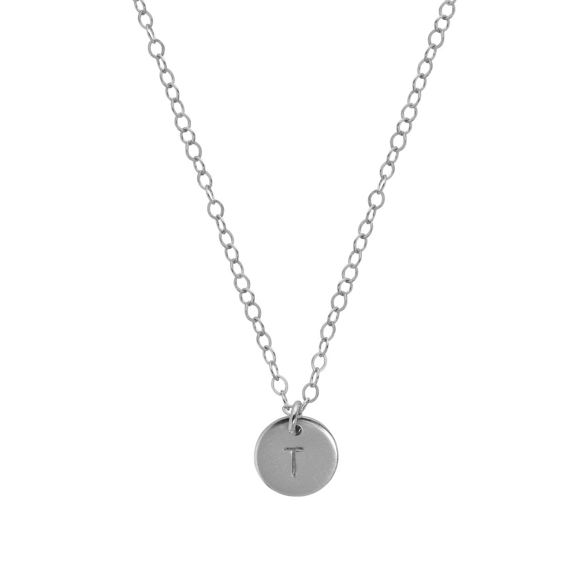 Silver Layered Necklace with Disc and Karma - Lulu + Belle Jewellery