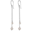 Silver Long Freshwater Pearl Earrings - Lulu + Belle Jewellery