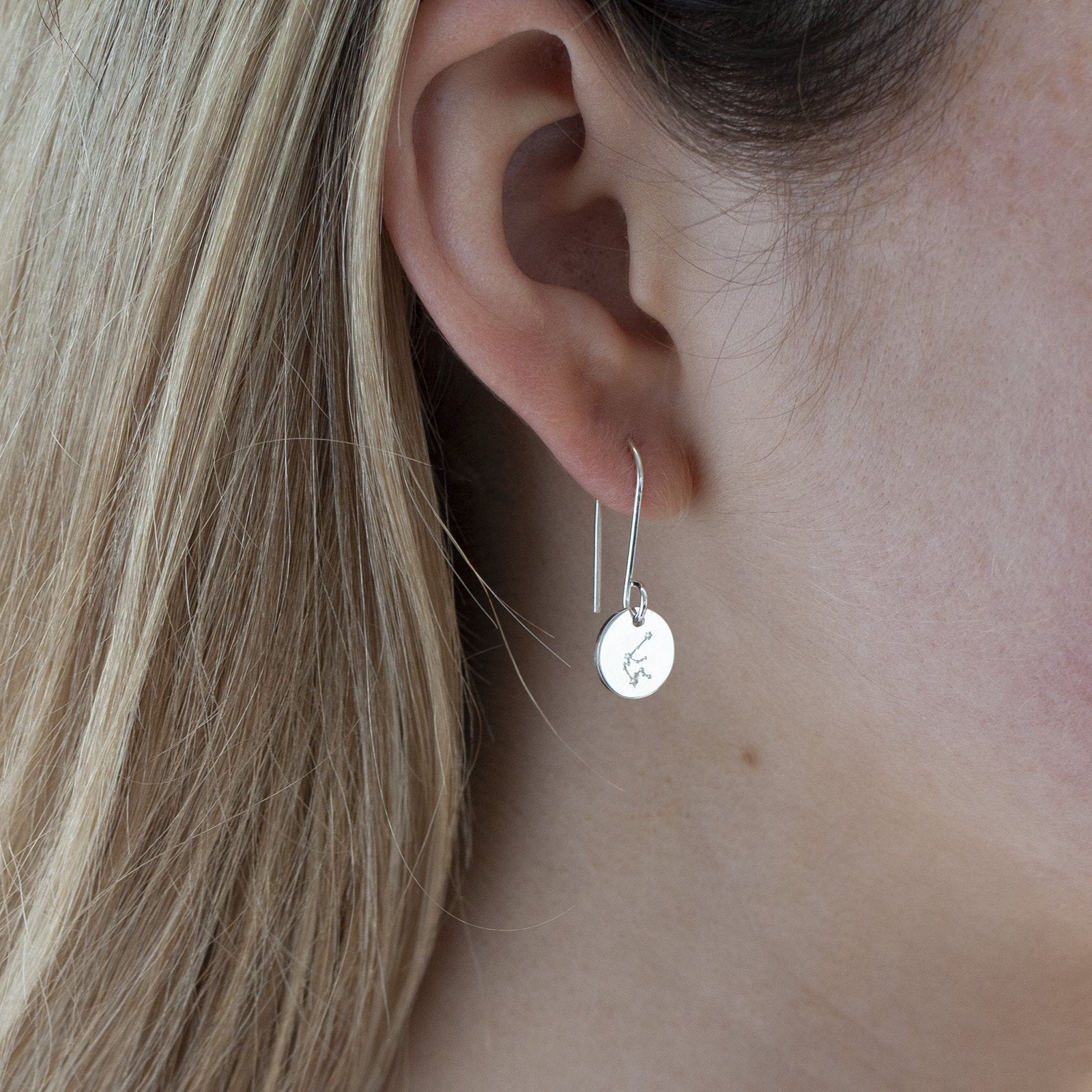silver constellation earrings lulu and belle 