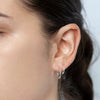 Slim Midi Silver Hoops - Lulu + Belle Jewellery