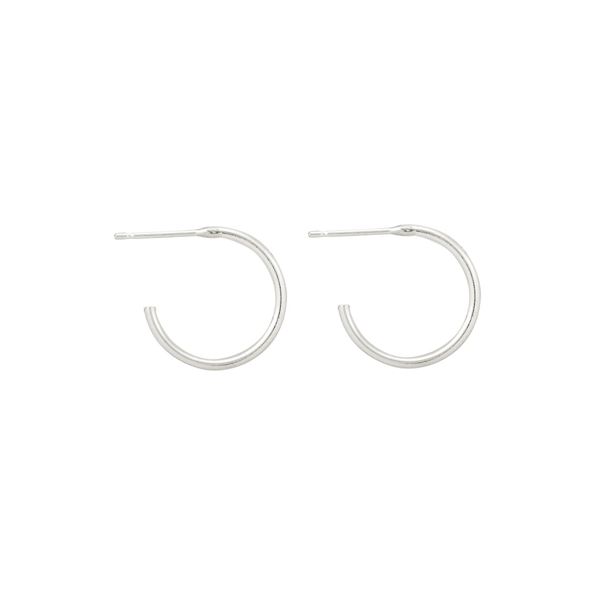 Slim Midi Silver Hoops - Lulu + Belle Jewellery