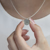 Stamped Edge Personalised Necklace Silver - Lulu + Belle Jewellery