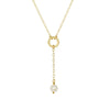 STELLA Freshwater Pearl Drop Necklace Gold - Lulu + Belle Jewellery